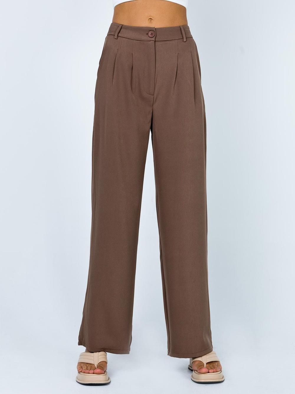 Y2K 90s Princess Polly Archer Brown Pants Size 6